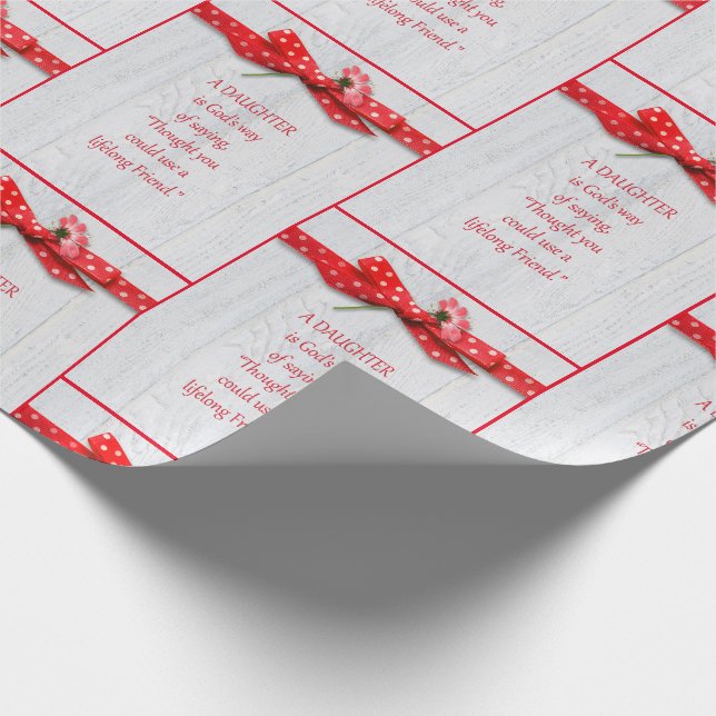 Papel De Regalo Cumpleaños de la hija (Esquina)