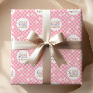 Papel De Regalo Cumpleaños de la Niña Silly Goose Rosa 