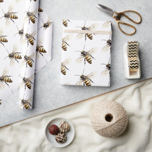 Papel De Regalo Cumpleaños de las Abejas Melíferas