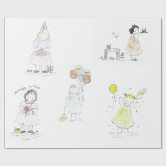 Papel De Regalo Cumpleaños de las niñas