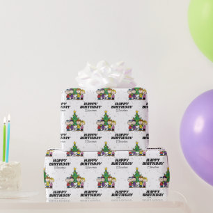 Papel De Regalo Cumpleaños de los Navidades de Charlie Brown   Aña