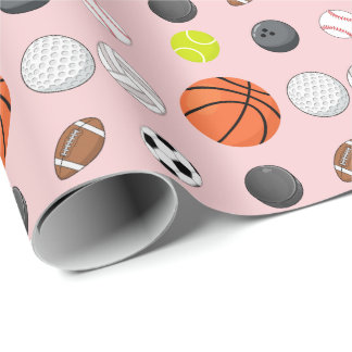 Papel De Regalo Cumpleaños de niña multi deporte