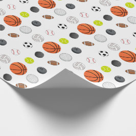 Papel De Regalo Cumpleaños de niños multi deporte