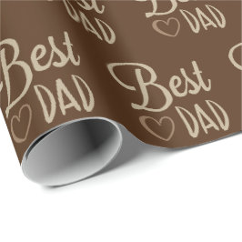 Papel De Regalo Cumpleaños de papá en Brown