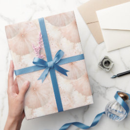 Papel De Regalo Cumpleaños de paraguas rosados