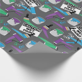 Papel De Regalo Cumpleaños de pintor y decorador