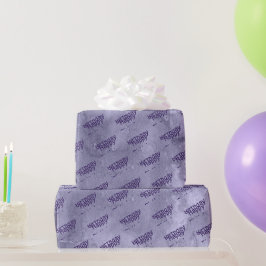 Papel De Regalo Cumpleaños de Purple Stain