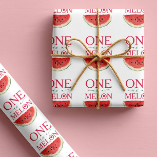 Papel De Regalo Cumpleaños de sandía uno en un melón