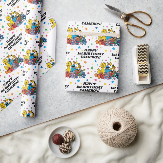 Papel De Regalo Cumpleaños de Sésamo Street Personal Pals (Artesanía)