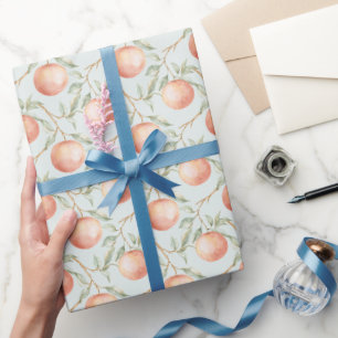 Papel De Regalo Cumpleaños de Toronja Melocotón Menta