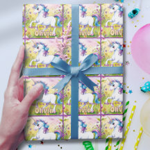 Cumpleaños de Unicorn, Personalizado del Pastel má