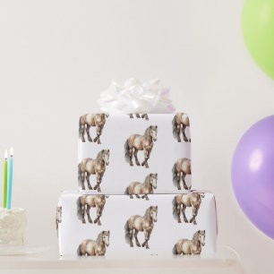 Papel De Regalo Cumpleaños de vaquera occidental vaquero caballo