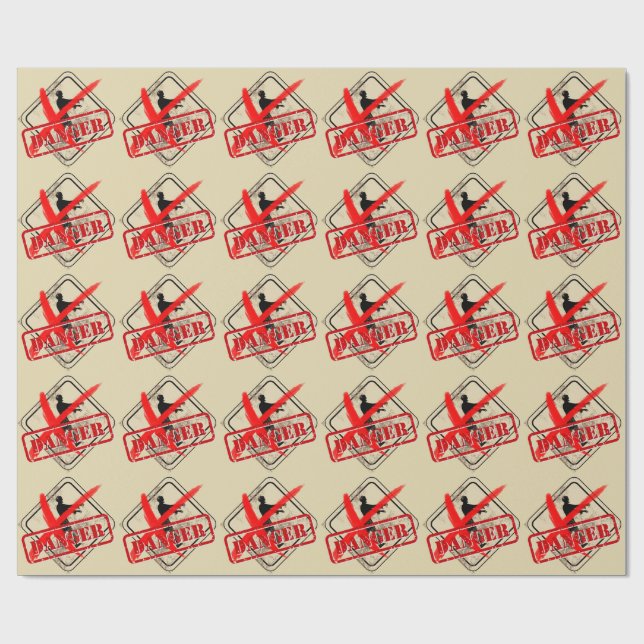 Papel De Regalo Cumpleaños del apocalipsis zombie | Halloween Bioh (Superficie plana)