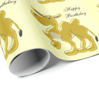 Papel De Regalo Cumpleaños del diseño del camello