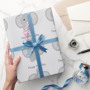 Papel De Regalo Cumpleaños del elefante