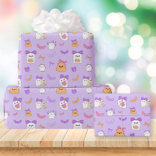 Papel De Regalo Cumpleaños del fantasma de Halloween