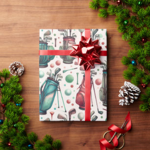 Papel De Regalo Cumpleaños del Fiesta de golf