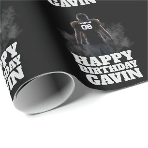 Papel De Regalo Cumpleaños del fútbol personalizado
