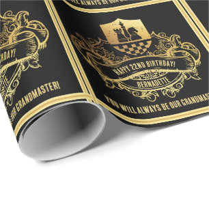 Papel De Regalo Cumpleaños del Jugador de ajedrez con sentimiento 