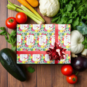 Papel De Regalo Cumpleaños del mercado de granjeros de cosecha loc