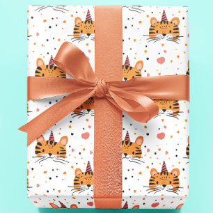Papel De Regalo Cumpleaños del niño tigre