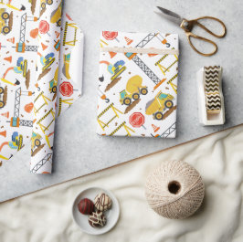 Papel De Regalo Cumpleaños del patrón de construcción