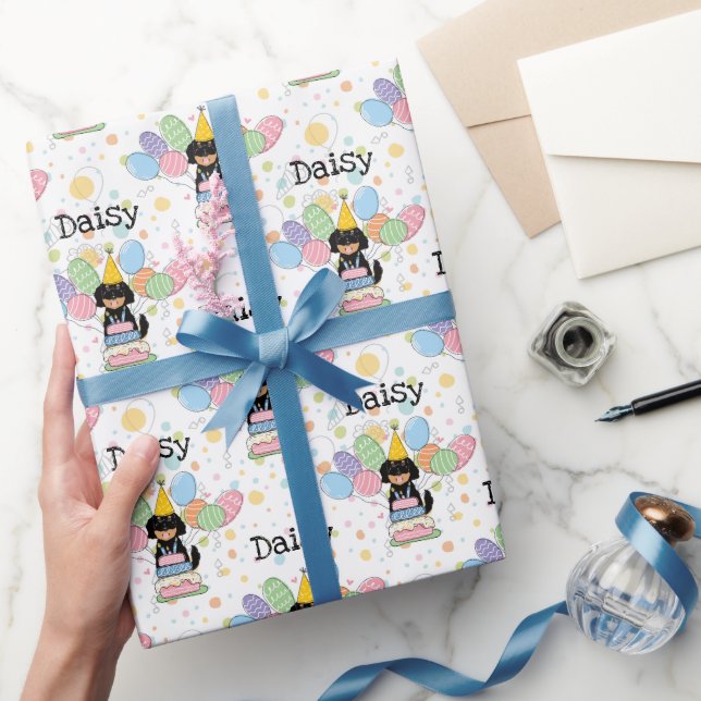 Papel De Regalo Cumpleaños del perro Goldendoodle (Regalar)