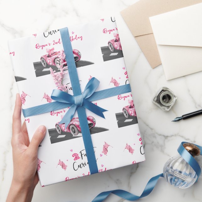 Papel De Regalo Cumpleaños Dos Rápidos Curiosos  (Regalar)