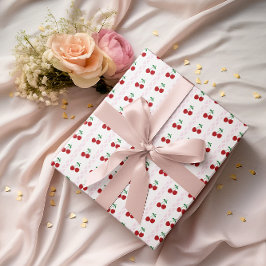 Papel De Regalo Cumpleaños Dulce Cereza