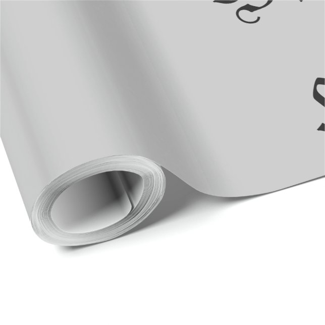 Papel De Regalo cumpleaños feliz neutro en escritura de estilo ant (Esquina del rollo)