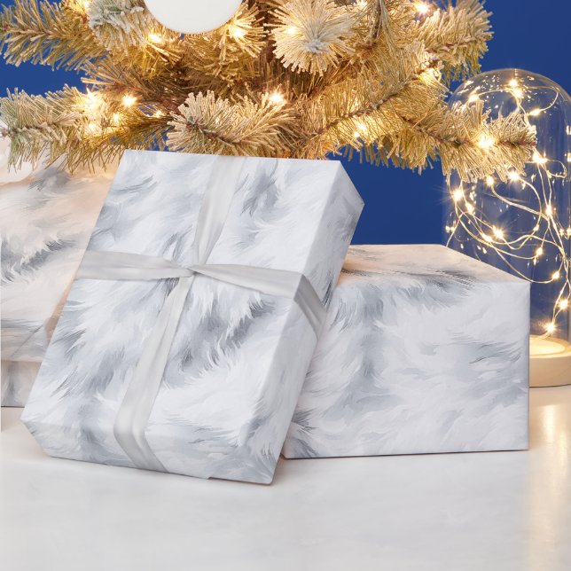 Papel De Regalo Cumpleaños Gris Plata Blanco (Vacaciones)