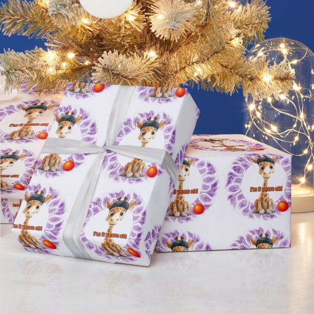 Papel De Regalo Cumpleaños lindo para los chicos (Vacaciones)