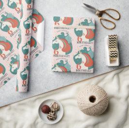 Papel De Regalo Cumpleaños mágico de unicornio