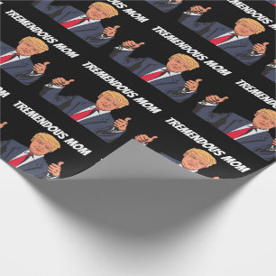 Papel de regalo cumpleaños mamá DONALD TRUMP