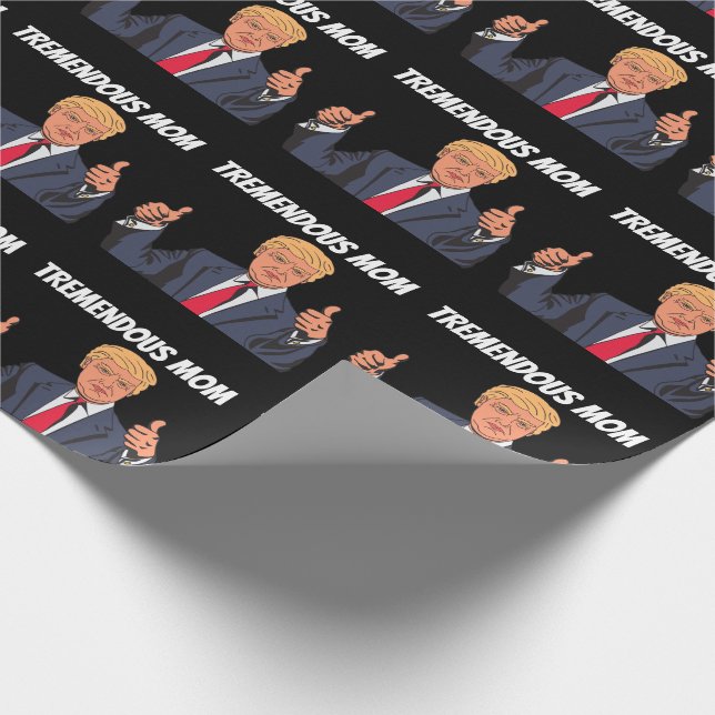 Papel de regalo cumpleaños mamá DONALD TRUMP (Esquina)