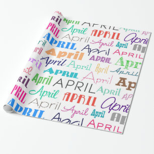 Papel De Regalo Cumpleaños mes abril
