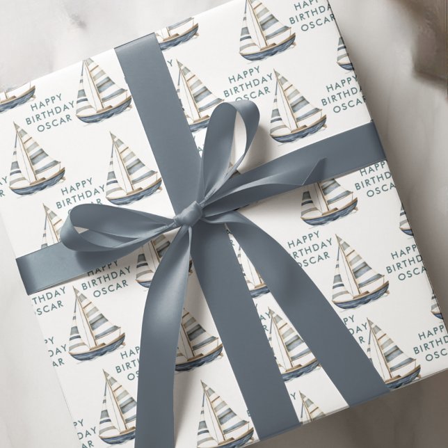 Papel De Regalo Cumpleaños Náutico I (Subido por el creador)