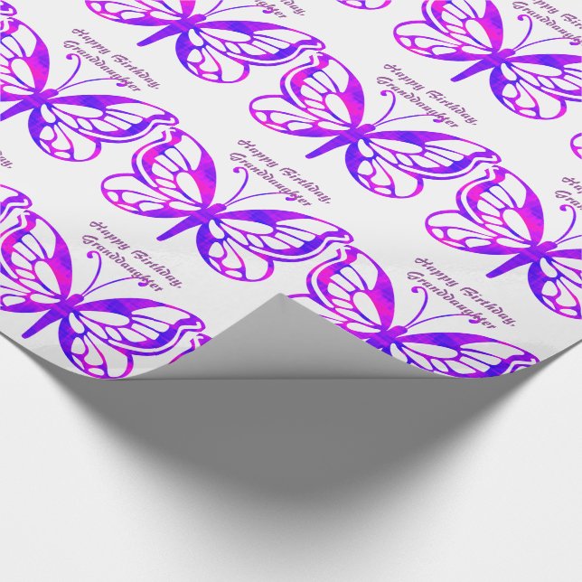 Papel De Regalo Cumpleaños, nieta, abrigo de regalo de las (Esquina)
