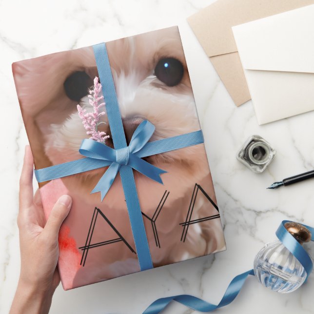 Papel De Regalo Cumpleaños Perro Fiesta  (Regalar)