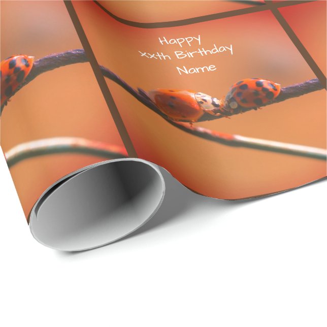 Papel De Regalo Cumpleaños personalizado de los amigos de la paráb (Esquina del rollo)