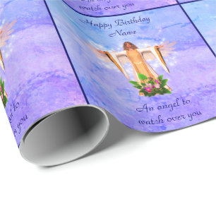 Papel De Regalo Cumpleaños personalizado del Ángel de la Guardia