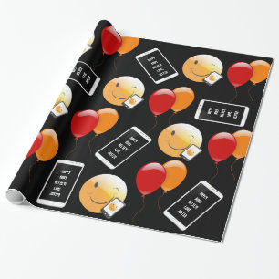 Papel De Regalo Cumpleaños personalizado del teléfono celular