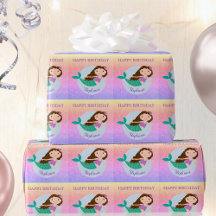 Cumpleaños Personalizado Sirena Linda Arcoíris Bri