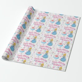 Papel de Regalo Cumpleaños Princesa