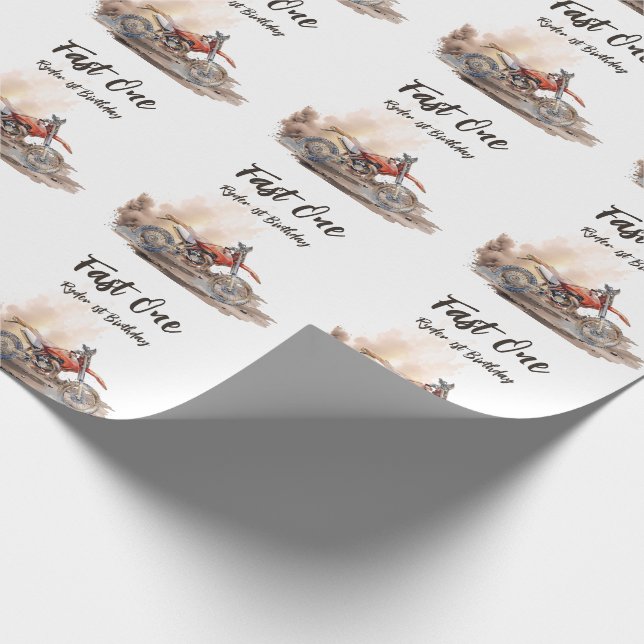 Papel De Regalo Cumpleaños rápido de un pequeño corredor (Esquina)