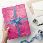 Papel De Regalo Cumpleaños Rosa Glam Chic Femenino<br><div class="desc">Despedida de soltera Cumpleaños Rosa Glam Chic Femenino</div>