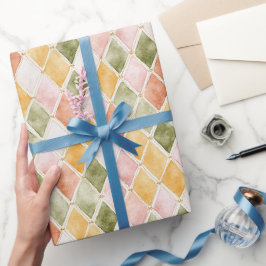 Papel De Regalo Cumpleaños Rosa Melocotón Naranja Verde Amarillo R