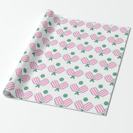 Papel De Regalo Cumpleaños rosa y verde