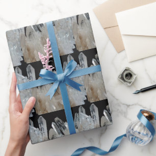 Papel De Regalo Cúmulo de Cuarzo de Energía Cristalina
