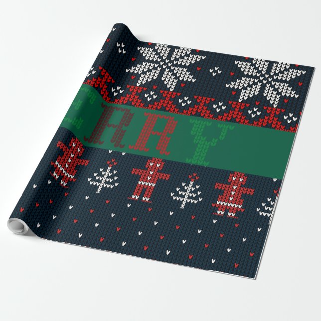 Papel De Regalo Cuño navideño (Desenrollado)